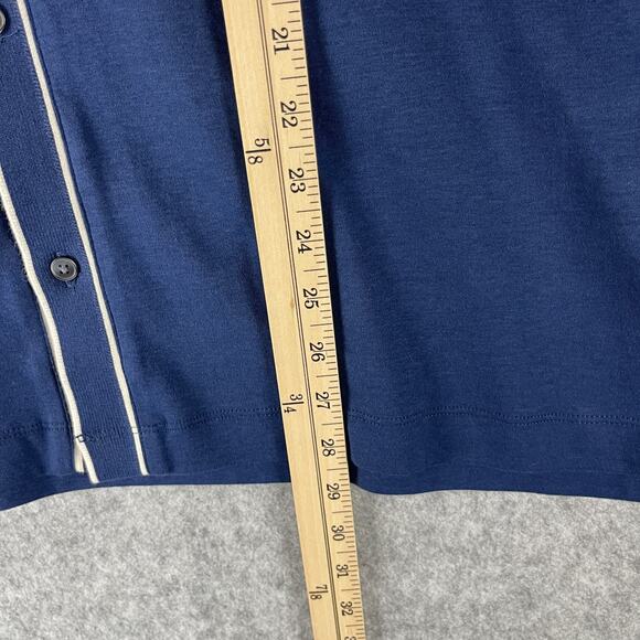 Banana Republic Luxury Touch Shirt Mens XL Blue Button Up Cotton Soft Preppy NEW - Picture 9 of 12